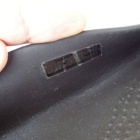 Crocs Gianna Chain Link Ballet Flats Womens 7 Brown Slip On Lightweight Comfort - Picture 12 of 12